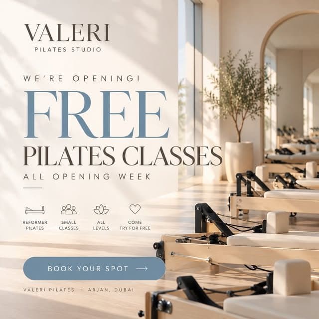 We’re opening! Free Pilates classes during opening week — book your spot.